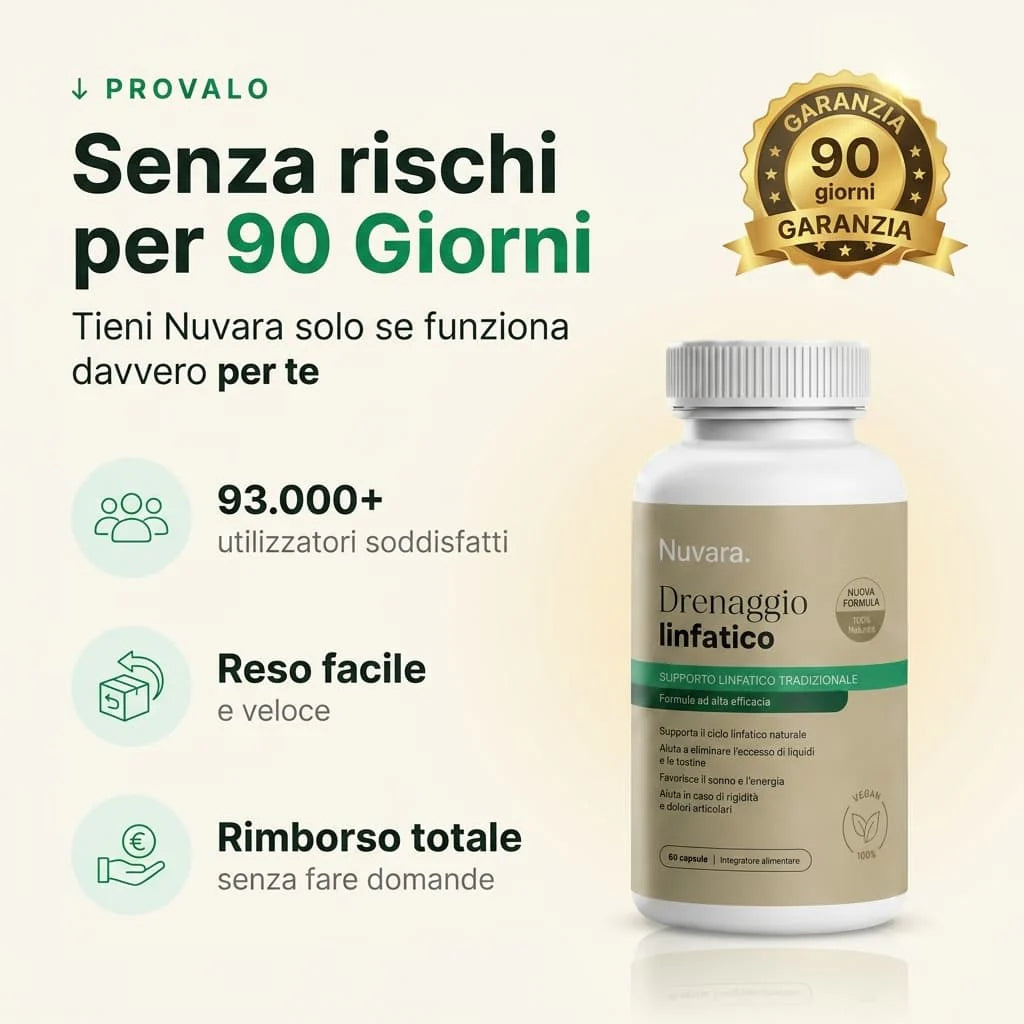 Nuvara — Drenaggio Linfatico Senti il tuo corpo ripartire in 60 giorni